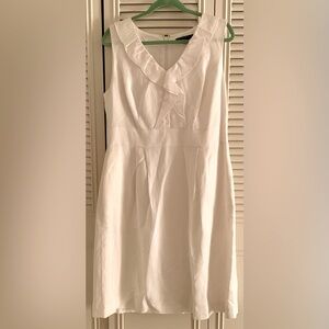 NWOT Alex Marie White Linen Dress - Size 14